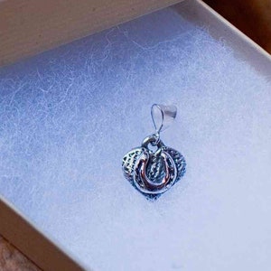 Hufeisen Herz Anhänger in Sterling Silber