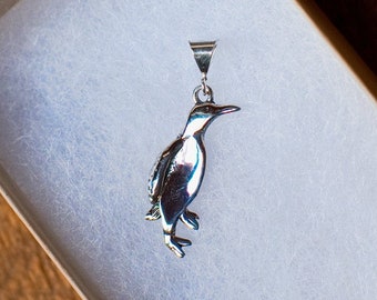 Pendentif pingouin en argent sterling