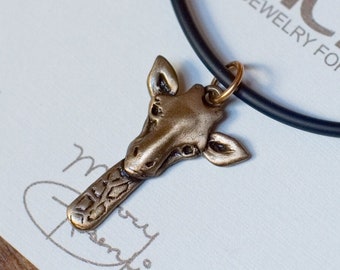 Bronze Giraffe Necklace