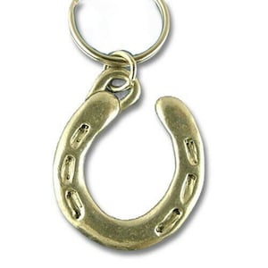 Pewter Horseshoe Keychain