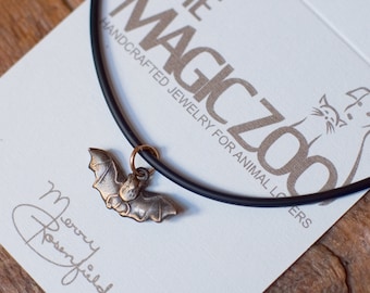 Bronze Bat Necklace