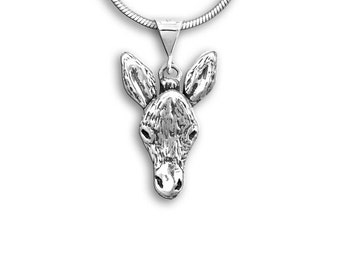 Donkey Pendant in Sterling Silver