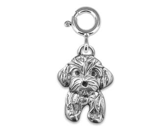 Havanese Charm for Bracelet in Sterling Silver
