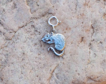 Rat Charm for Bracelet Sterling Silver - Etsy