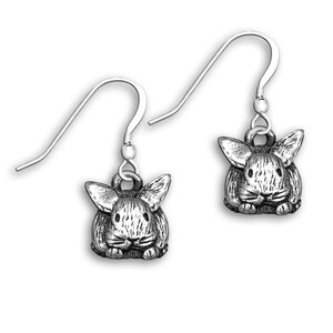 Bunny Earrings Sterling Silver