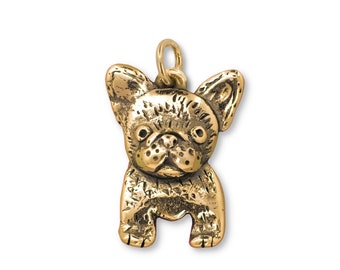 French Bulldog Puppy Charm in 14K Solid Gold