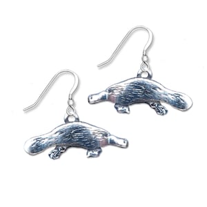 Platypus Earrings Sterling Silver
