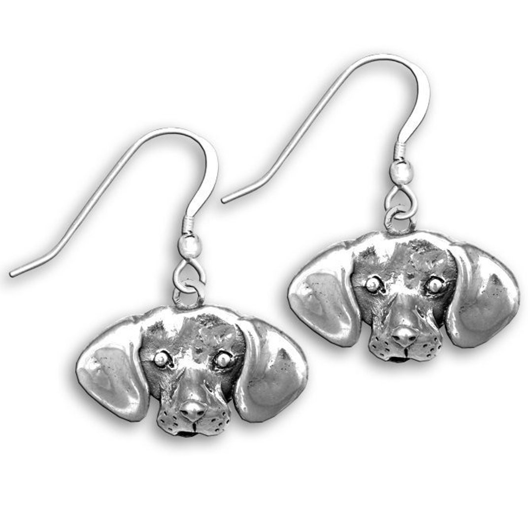 Beagle Earrings in Sterling Silver Etsy