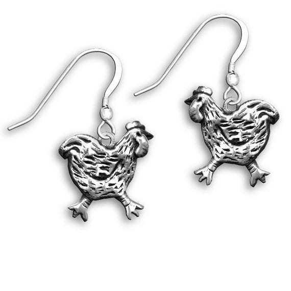 URONE Orecchini A Forma Di Pollo In Argento Sterling – Simpatici Gioielli A Tema Animali, Ipoallergenici, Regalo Con Confezione Elegante
