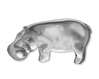 Hippo Brooch Sterling Silver