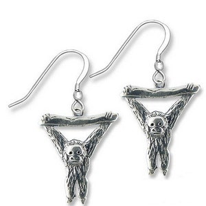 Orangutan Earrings Sterling Silver