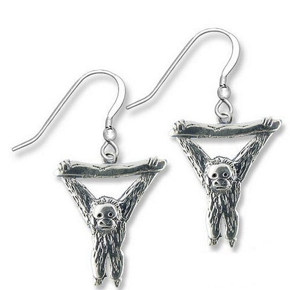 Orangutan earrings clearance
