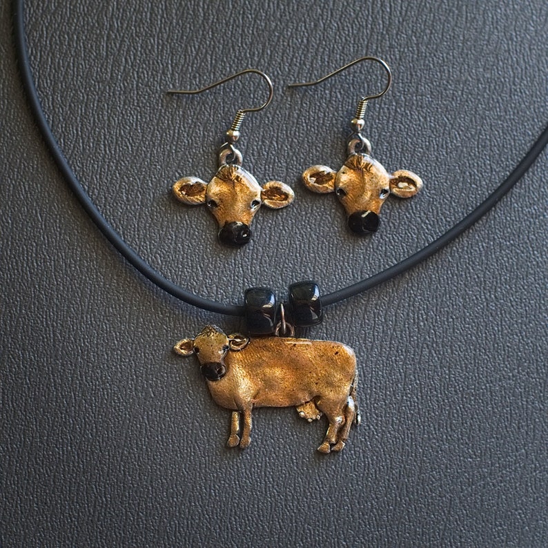Jersey Cow Necklace Cow Jewelry Dairy Cow Gifts - Etsy