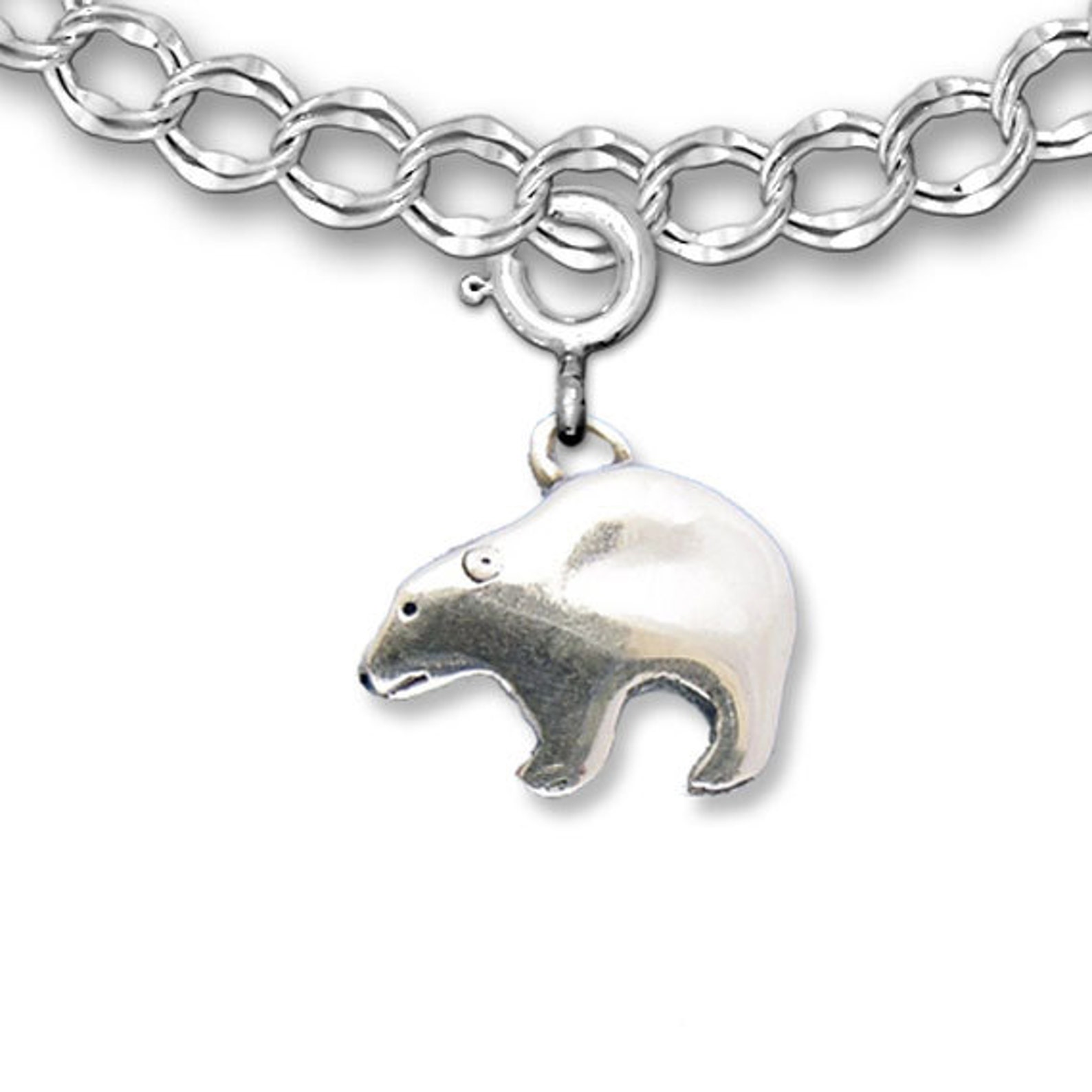 5 Panda Bear Charms, Ice Skating, Enamel, Christmas, Winter