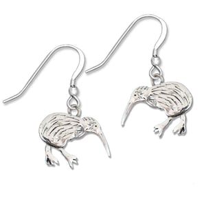 Kiwivogeloorbellen in sterlingzilver