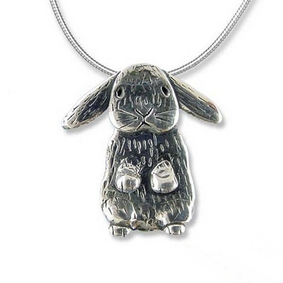 Rabbit charm Easter bunny charm Rabbit pendant Etsy