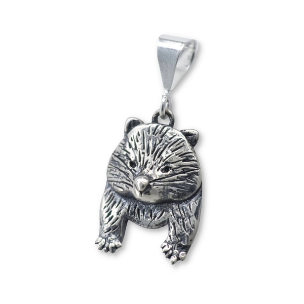 Wombat Pendant Sterling Silver