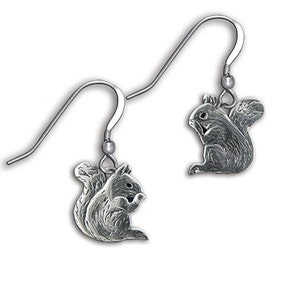Eichhörnchen Ohrringe Sterling Silber