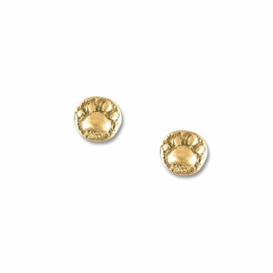 Pfotenabdruck Ohrstecker 14K Gold