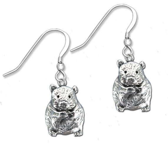 Katy Craig, orecchini a forma di criceto in argento Sterling 925