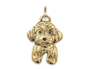 14K Gold Havanese Charm for Charm Bracelet