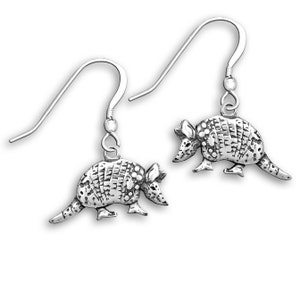 Armadillo Earrings Sterling Silver