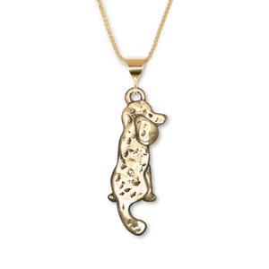 Poodle Body Pendant 14K Solid Gold
