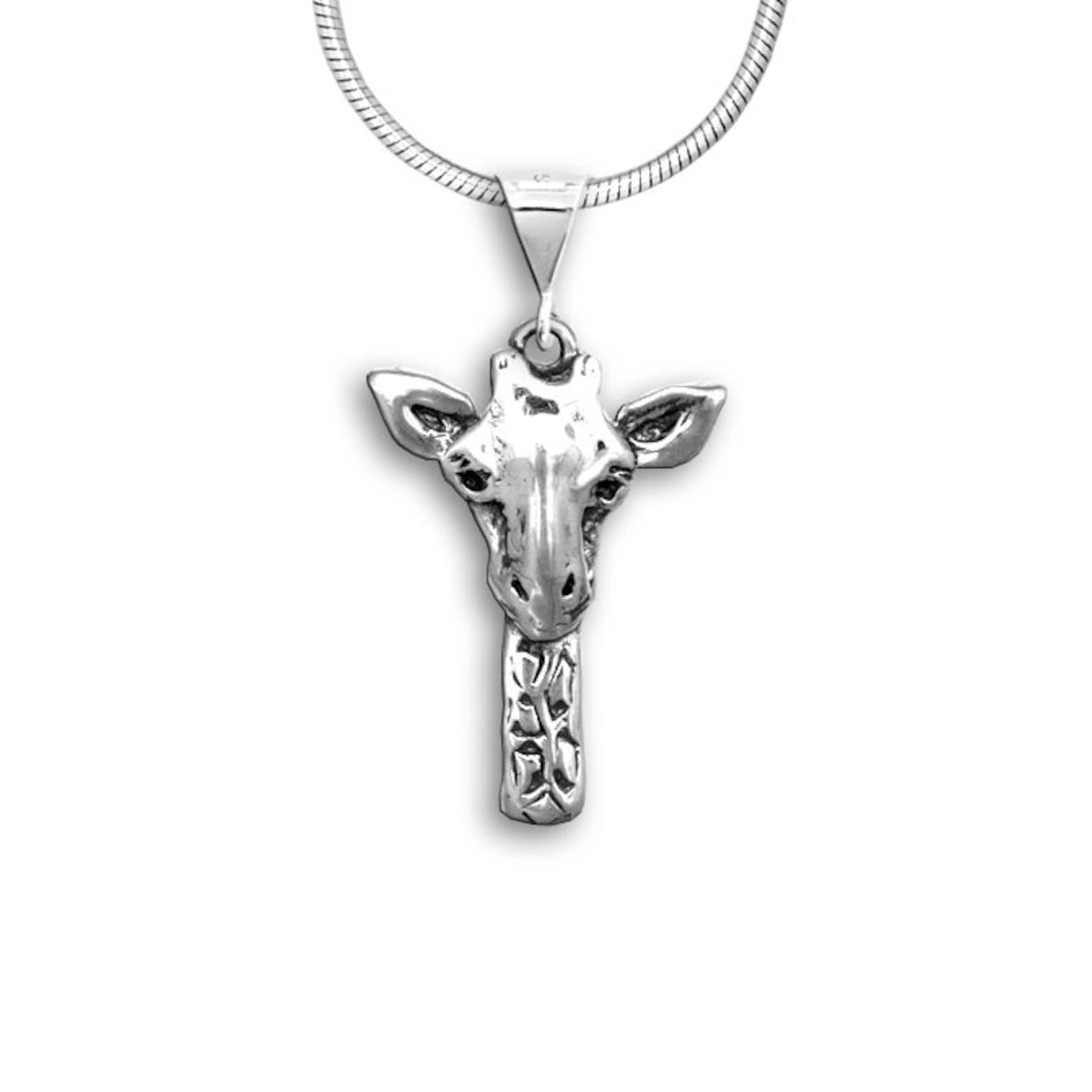 Giraffe Necklace Giraffe Jewelry Giraffe Pendant Etsy