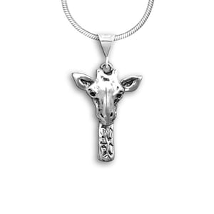 Giraffe Pendant Sterling Silver