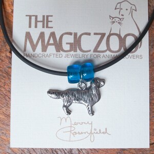 Golden retriever necklace Golden mom Retriever art