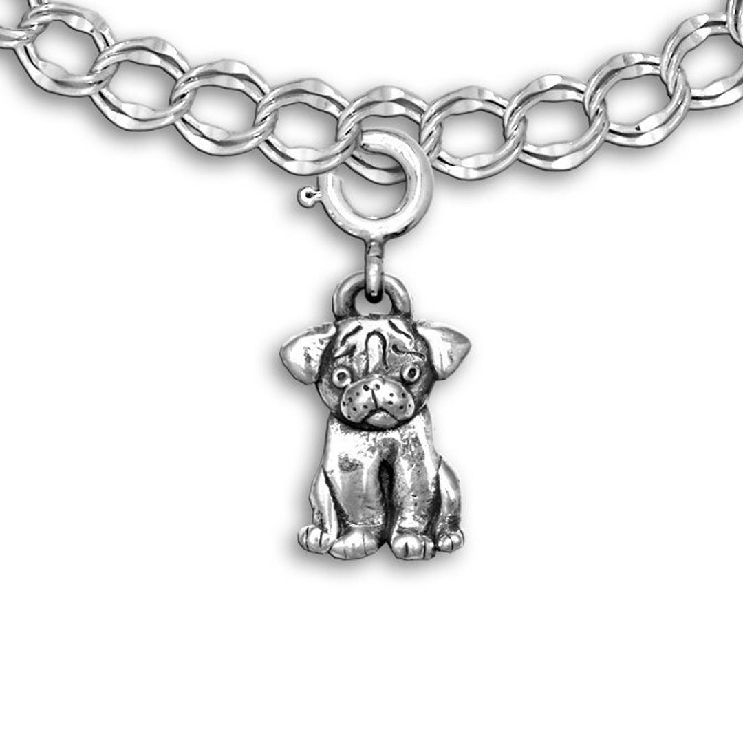 S925スターリングシルバーかわいい犬の骨星分離ブレスレット