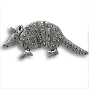 Pewter Armadillo Brooch