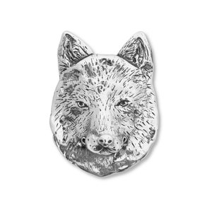 Wolf Brooch Sterling Silver