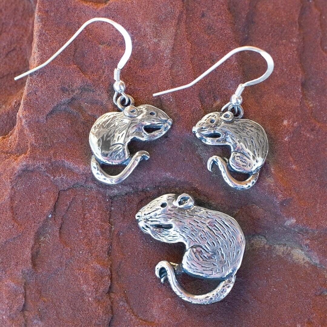 Rat Jewelry Set Sterling Silver - Etsy