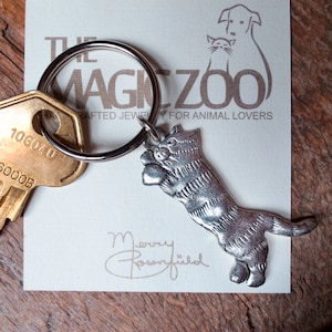 Tabby Cat Key Chain