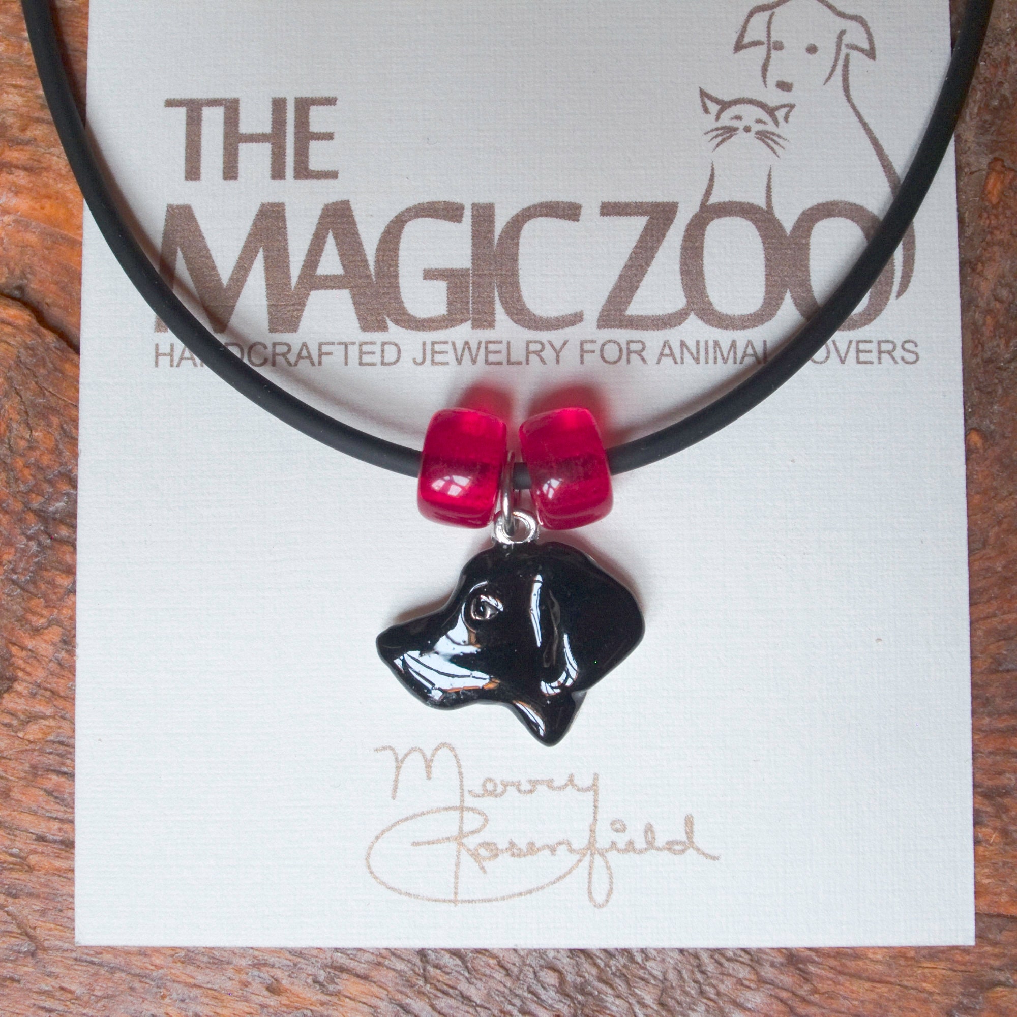 Enamel Black Labrador Necklace Lab Jewelry Labrador Retriever | Etsy