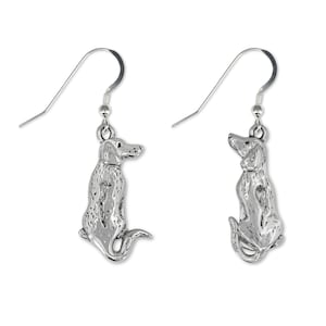 Rhodesian Ridgeback Dog Earrings in Sterling Silver
