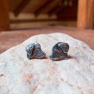 Golden retriever stud earrings