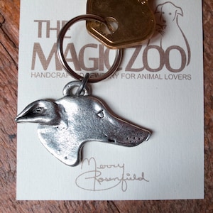 Pewter Greyhound Key Chain