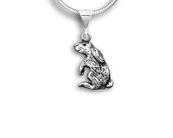 Rabbit Pendant Sterling Silver