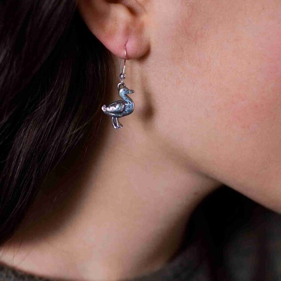ANDYWEN Orecchini pendenti con animali a forma di anatra in argento sterling 925 da donna Cerchi Nuovi gioielli di compleanno per feste di moda di lusso di alta qualà  36
