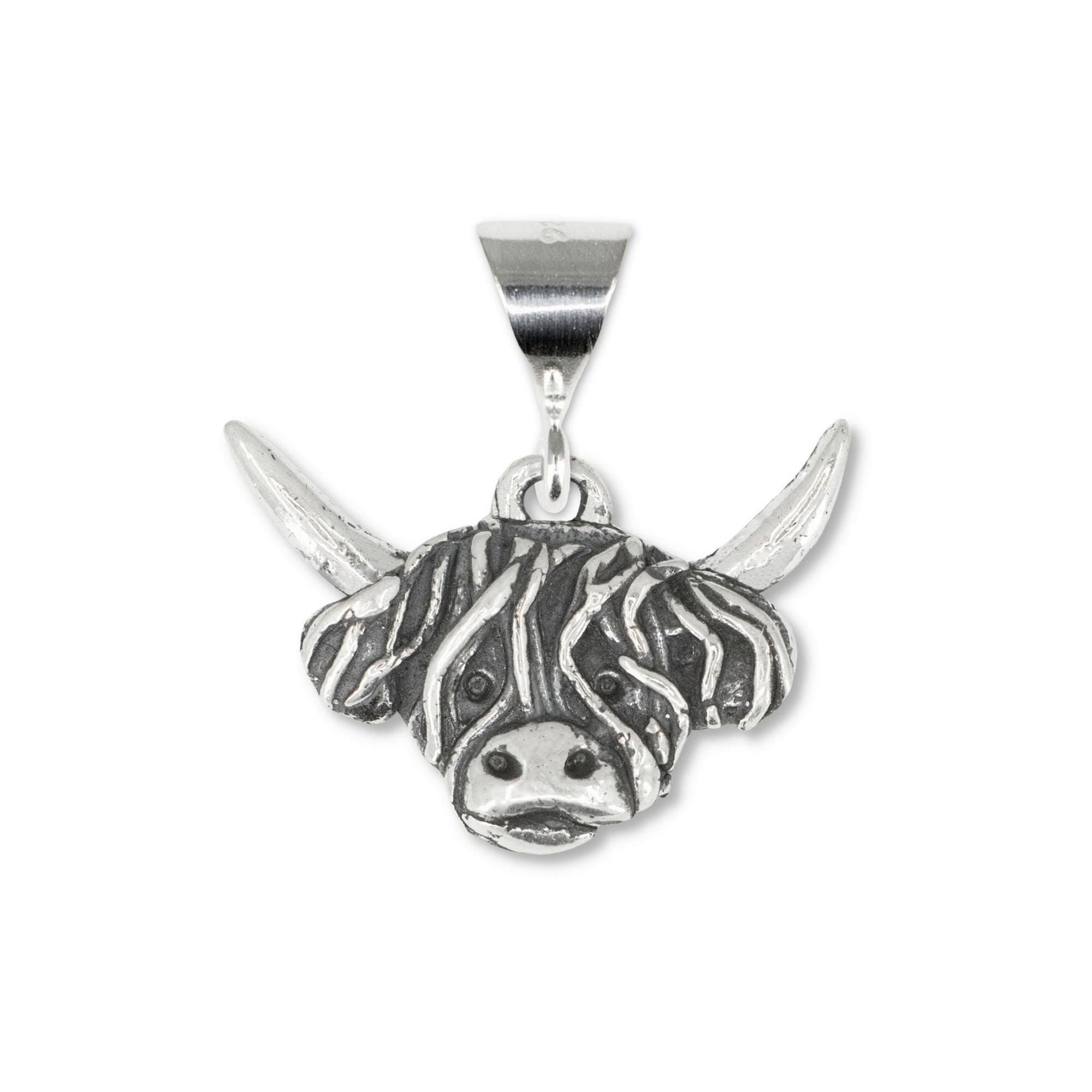 Orecchini da donna a forma di mucca delle Highland, in