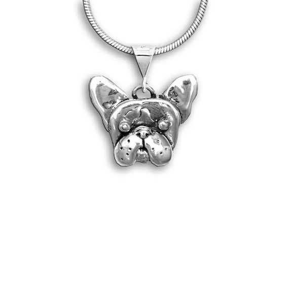 Französische Bulldogge Anhänger in Sterling Silber - .de