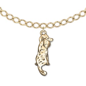 Poodle Body Charm for Bracelet 14K Solid Gold