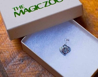 Horseshoe Heart Pendant in Sterling Silver