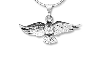 Raven Pendant in Sterling Silver