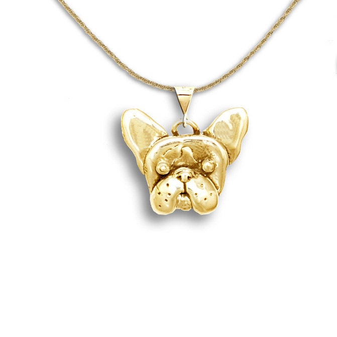 14K ブルドッグ ペンダントトップ-