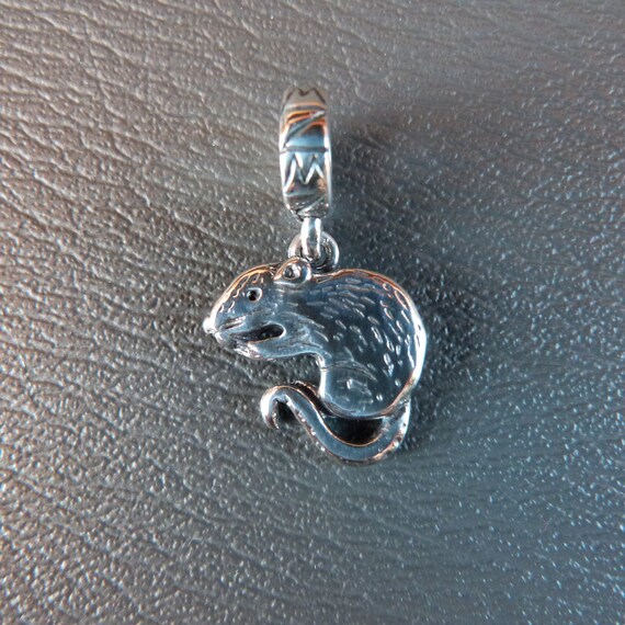 Sterling Silver Rat Charm European Style Bead Pocket Pet - Etsy