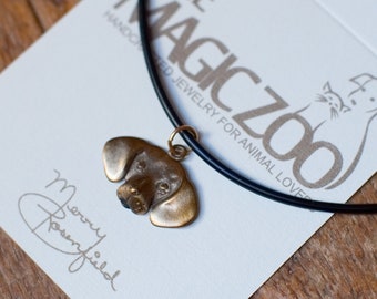 Bronze Beagle Necklace