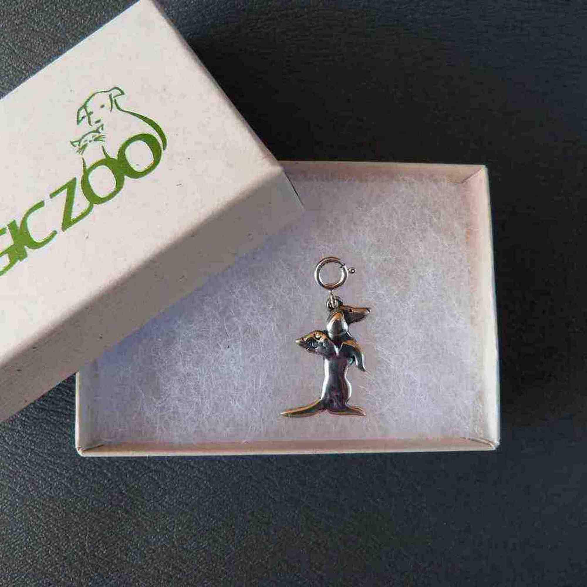 TEAMER Leuke Teckel Ketting Resizable Teckel Ring Rvs Teckel Lover Pet Animal Sieraden Voor Vrouwen Mannen, Roestvrij staal